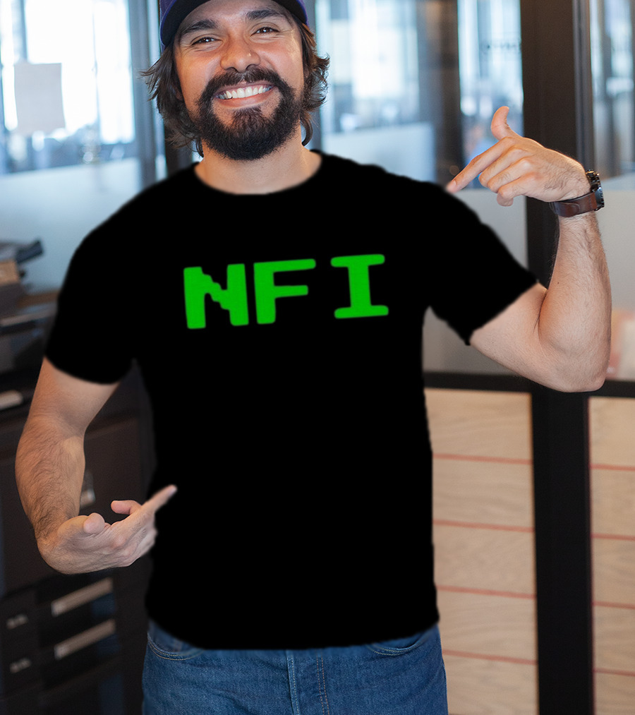 Ewanmitchellitalia Warchild NFI Green Text T-Shirt
