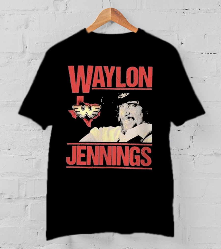 Waylon Jennings Flying W Texas T-Shirt
