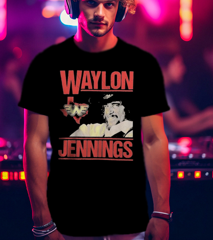Waylon Jennings Flying W Texas T-Shirt