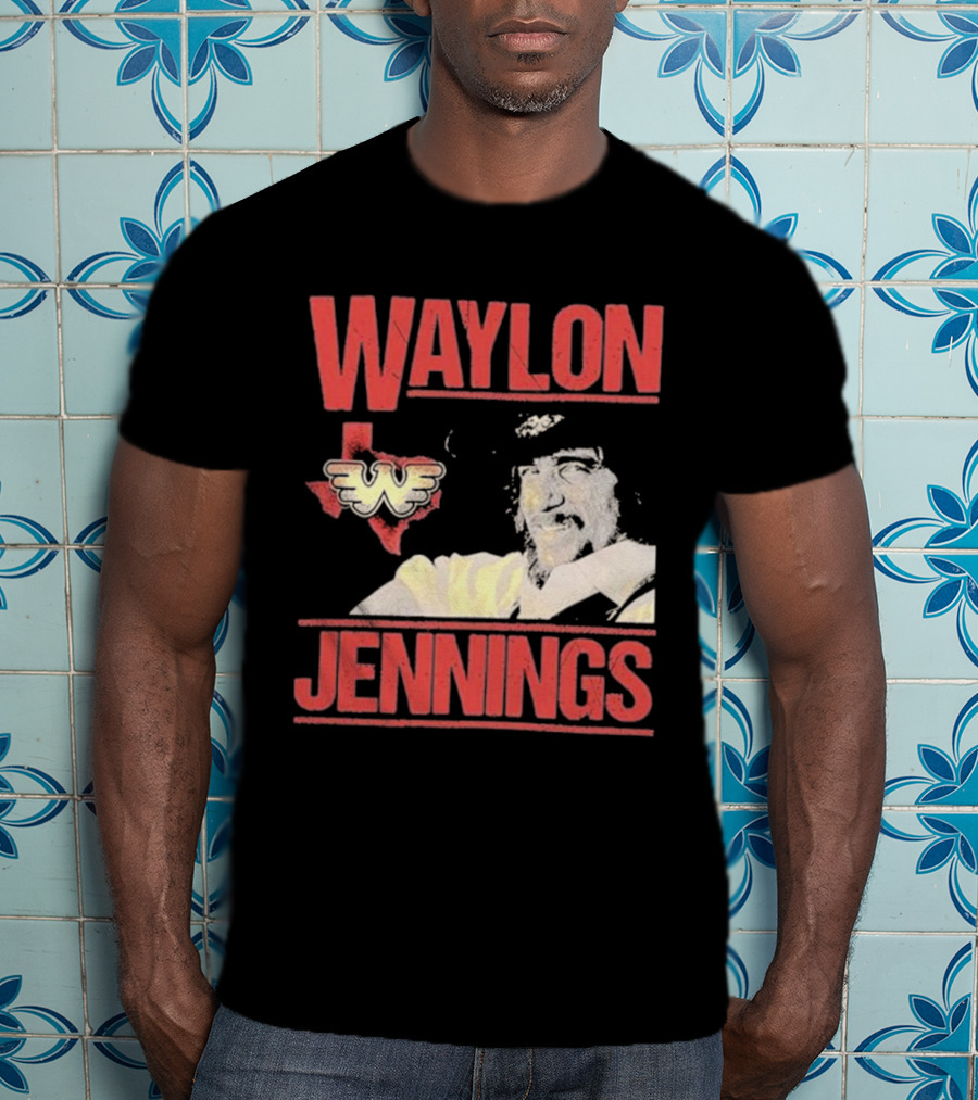 Waylon Jennings Flying W Texas T-Shirt