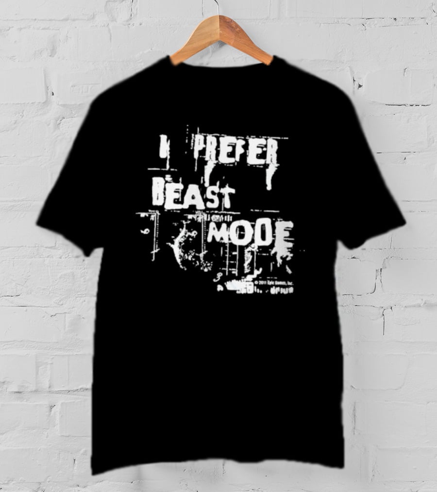 Gears Of War 3 I Prefer Beast Mode Epic Games 2011 T-Shirt