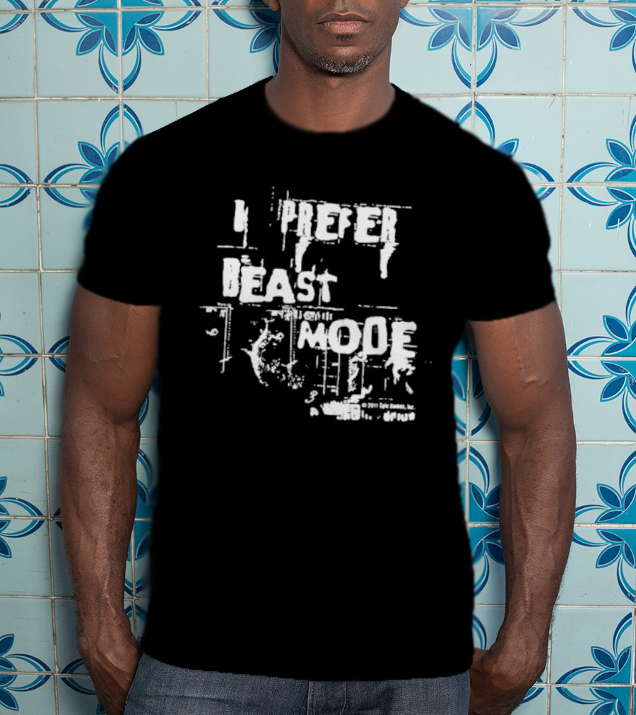 Gears Of War 3 I Prefer Beast Mode Epic Games 2011 T-Shirt