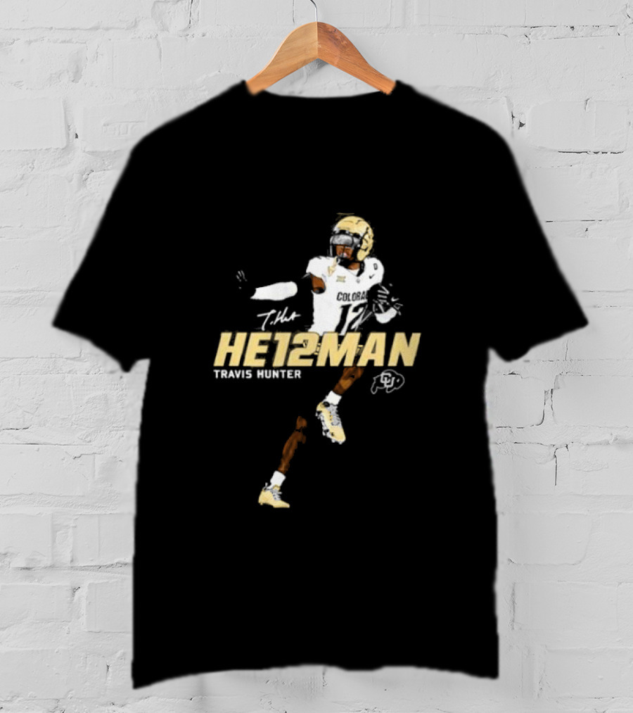 HE12MAN Travis Hunter Colorado Buffaloes T-Shirt