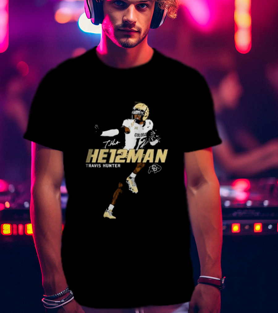 HE12MAN Travis Hunter Colorado Buffaloes T-Shirt
