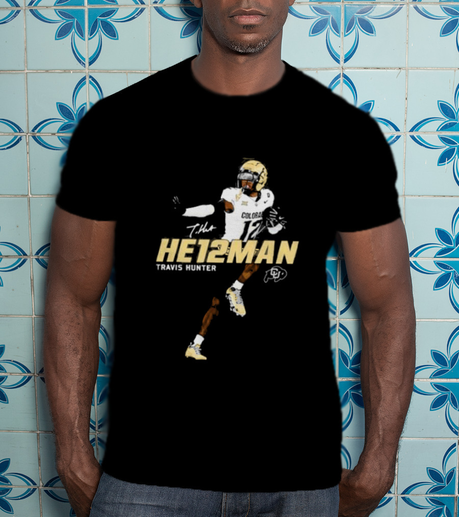 HE12MAN Travis Hunter Colorado Buffaloes T-Shirt