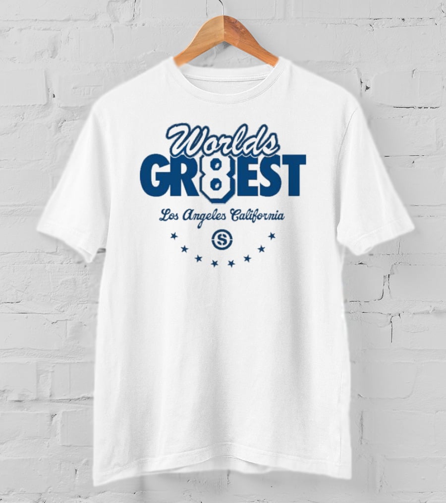 Worlds Gr8est Los Angeles California Eight Stars T-Shirt