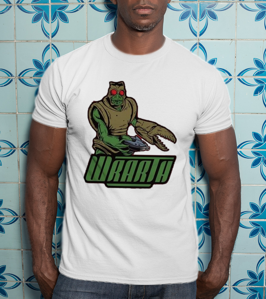 Wrarth Warrior Doctor Who Alien Creature With Claws And Spaceship Gun T-Shirt