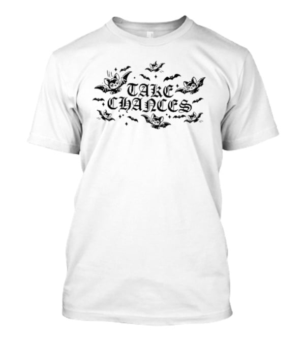 XPLR Take Chances With Flying Cartoon Bats T-Shirt