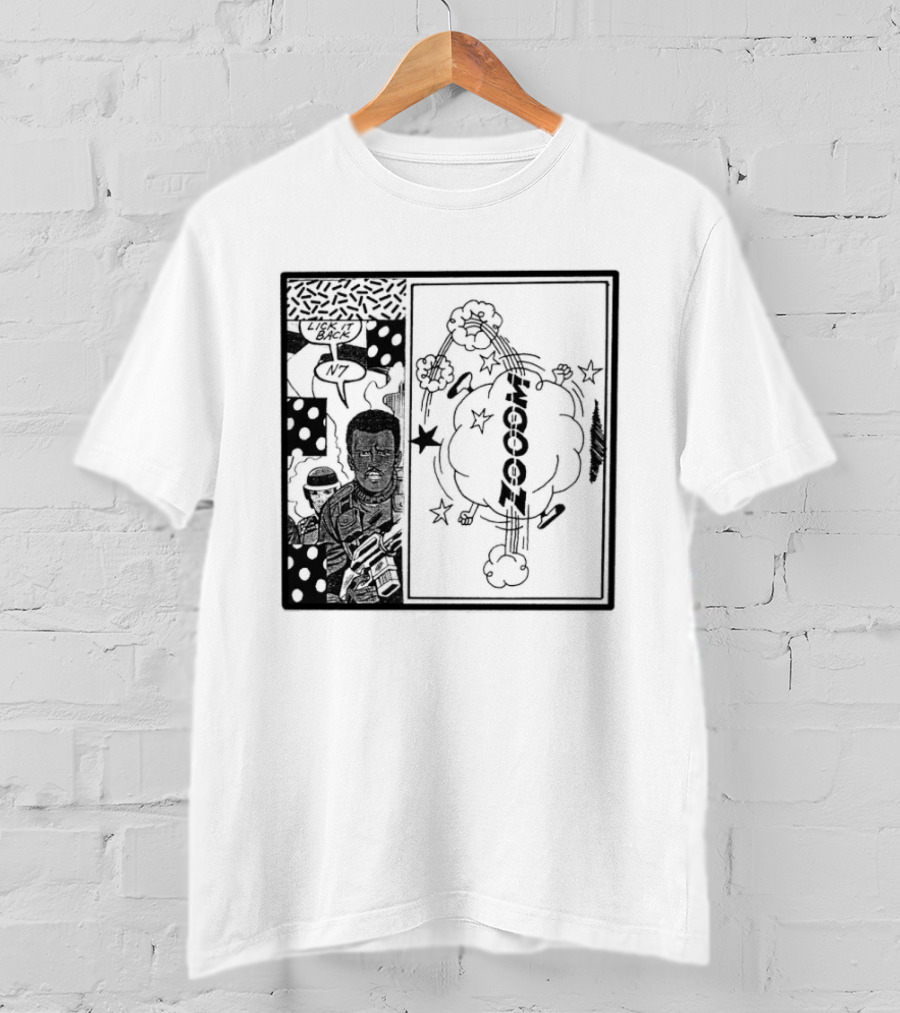 Zooom N7 Lick It Back Comic Art Panel T-Shirt