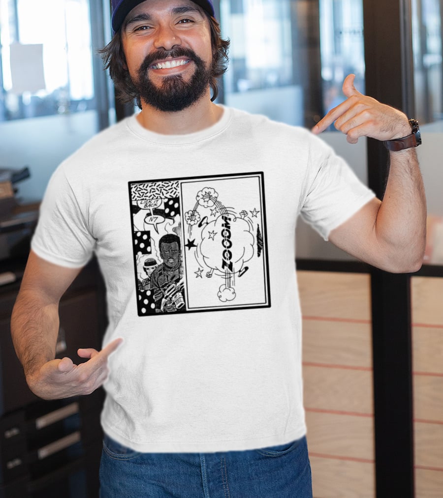 Zooom N7 Lick It Back Comic Art Panel T-Shirt