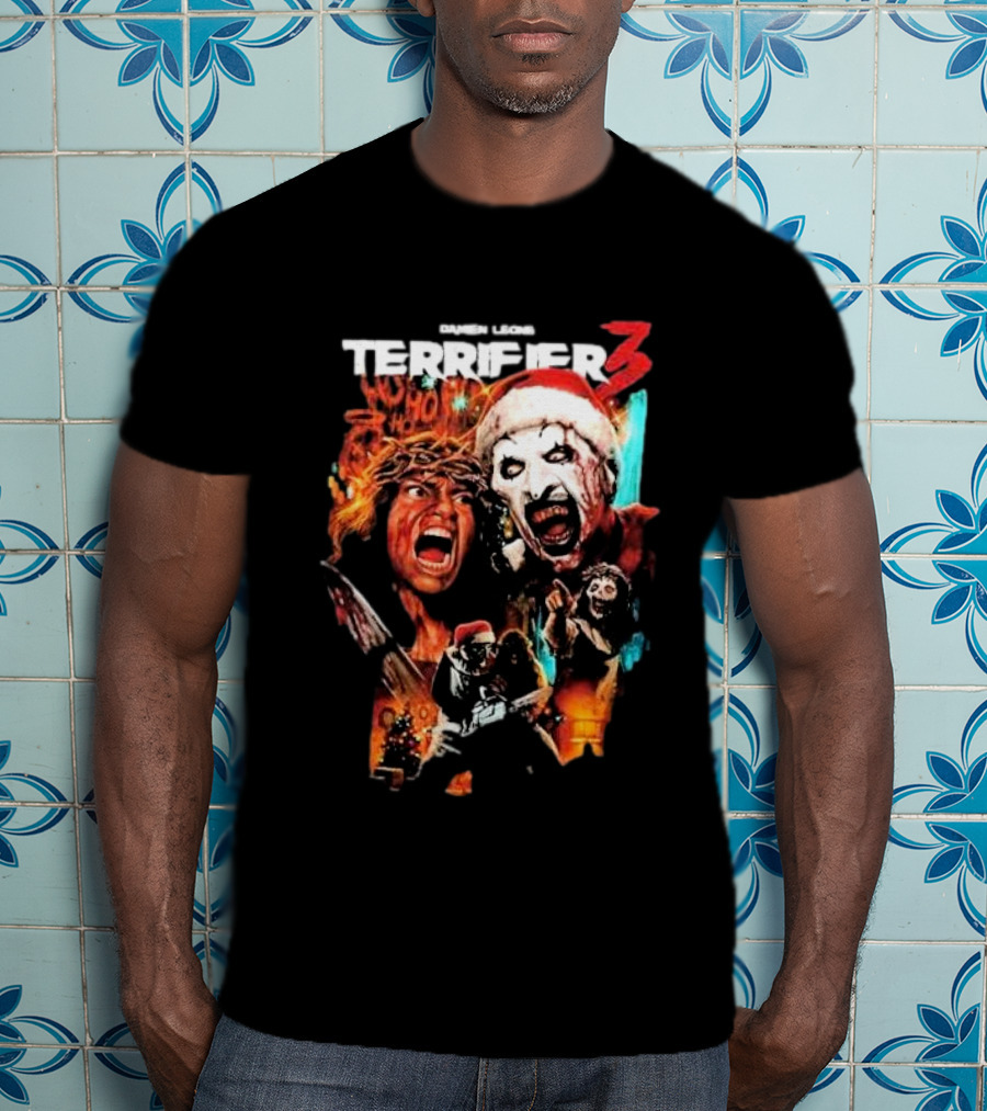 Damien Leone Terror Threads Terrifier 3 Horror Santa Claus Christmas Nightmare T-Shirt