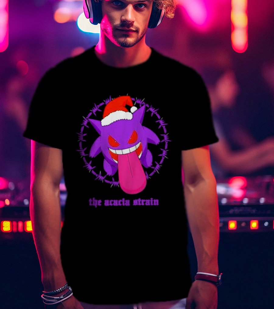The Acacia Strain Gengar Santa Barbed Circle T-Shirt
