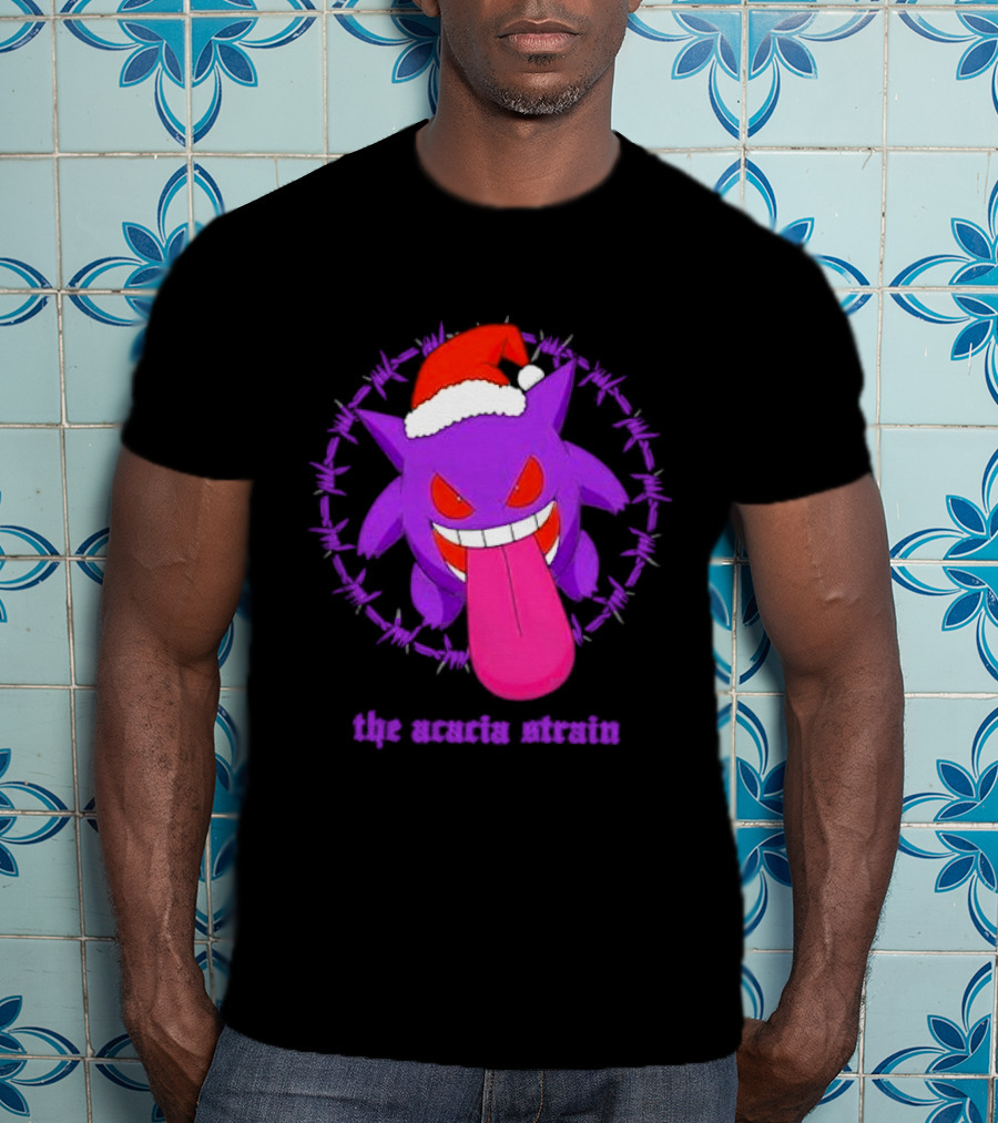 The Acacia Strain Gengar Santa Barbed Circle T-Shirt