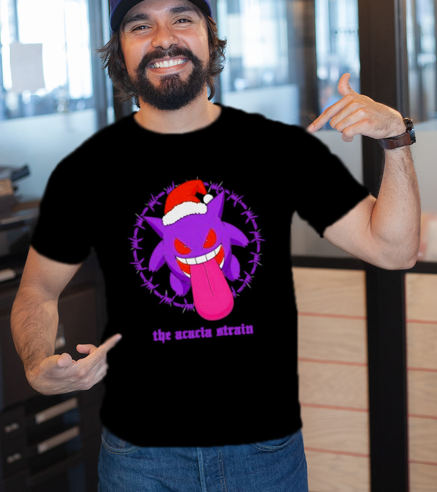 The Acacia Strain Gengar Santa Barbed Circle T-Shirt
