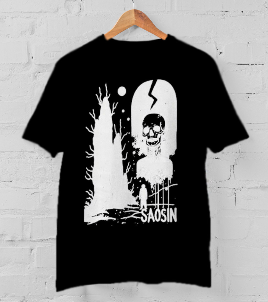 Saosin Over Skeleton Skull And Tree T-Shirt