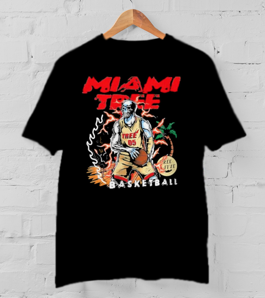 MIAMI TREE TREE 05 REE FIVE BASKETBALL T-Shirt