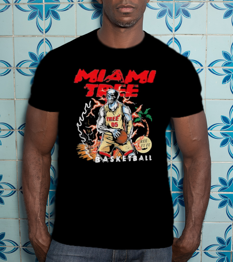 MIAMI TREE TREE 05 REE FIVE BASKETBALL T-Shirt