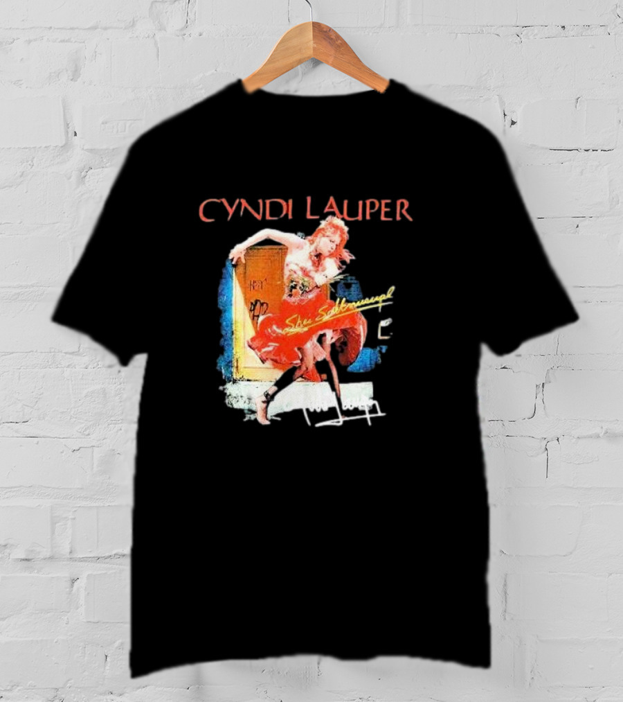 Cyndi Lauper She's So Unusual Retro Album T-Shirt