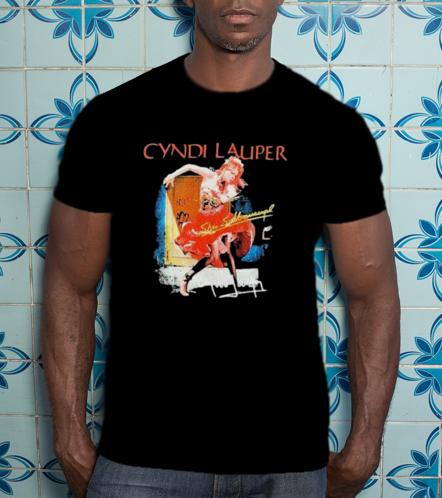 Cyndi Lauper She's So Unusual Retro Album T-Shirt