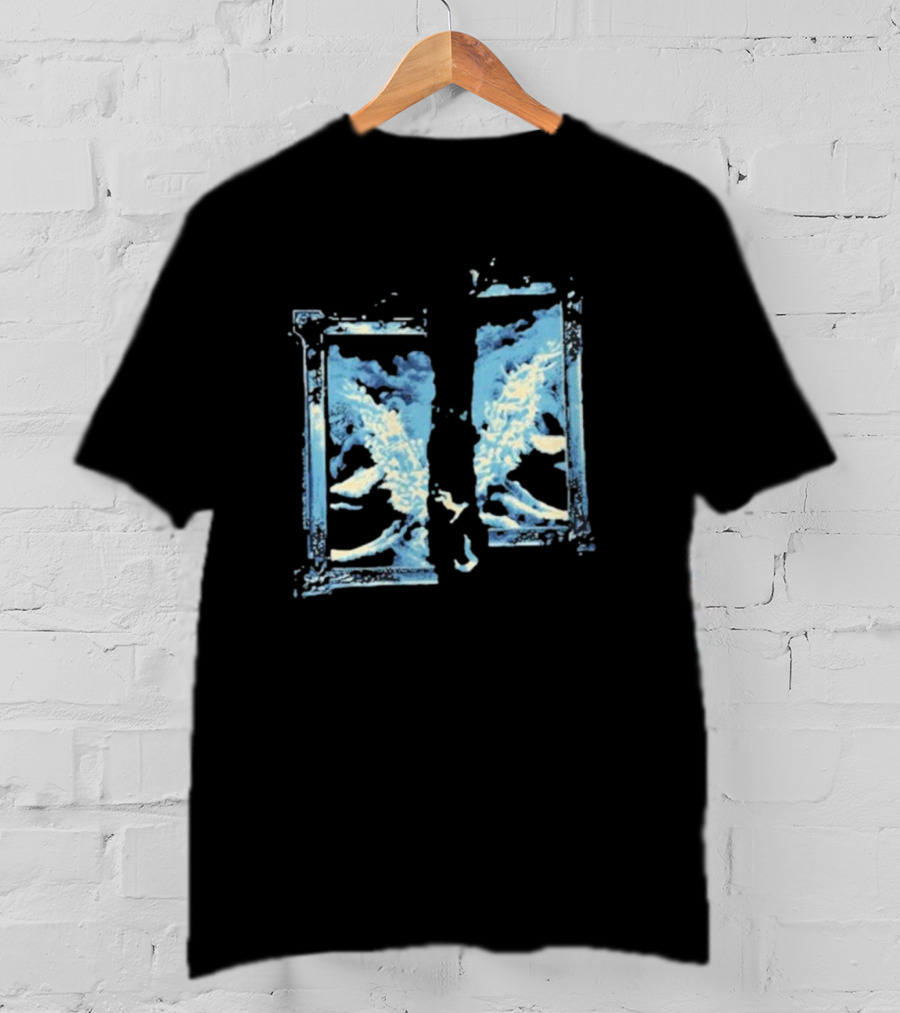 Split Album Landmvrks Blue Ocean Wave Framed Window T-Shirt