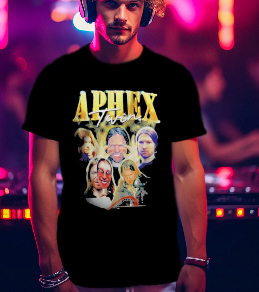 Aphex Twin Warp Music Iconic Faces Collection T-Shirt