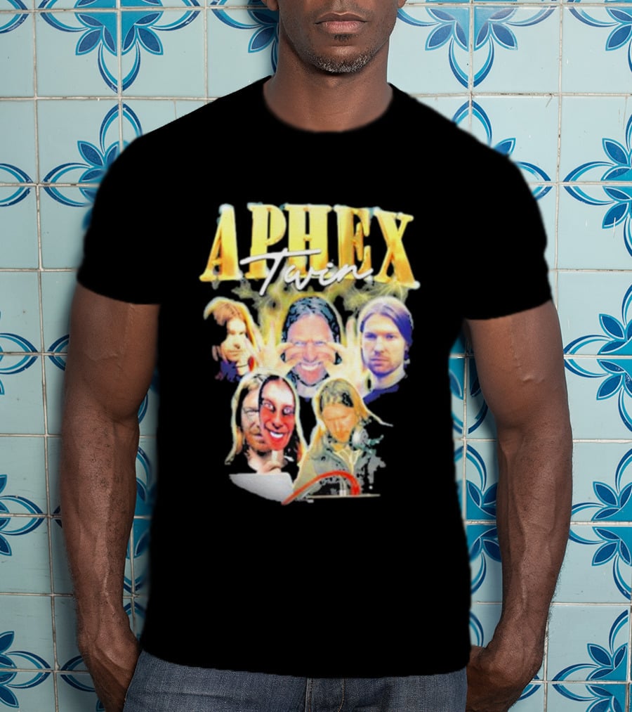 Aphex Twin Warp Music Iconic Faces Collection T-Shirt