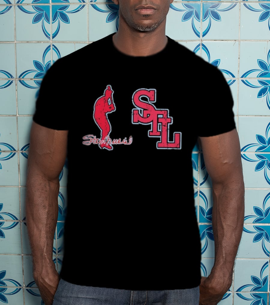 Stan Musial STL Stance Slab T-Shirt