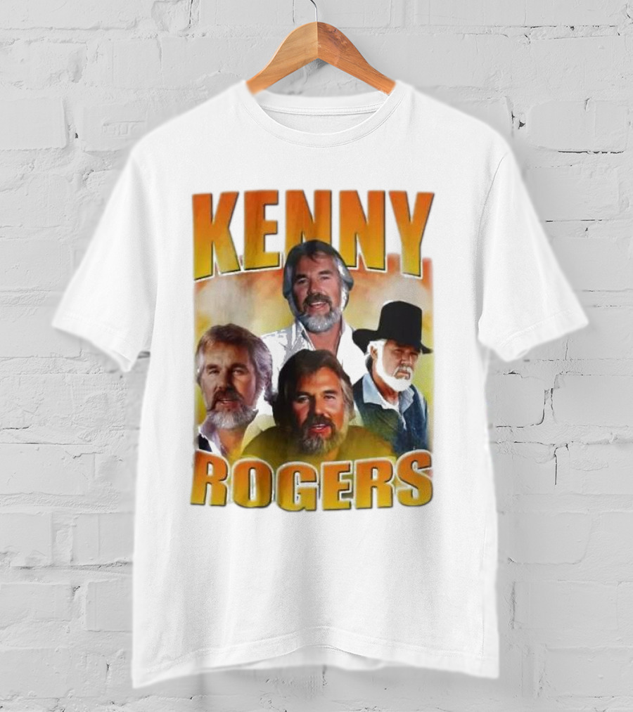 Kenny Rogers Multiple Portrait Collage T-Shirt