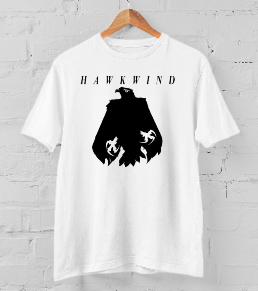 Hawkwind Eagle Silhouette With Mystical Elements T-Shirt