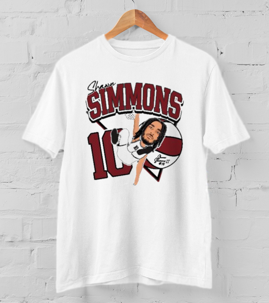 Shawn Simmons Dunking Basketball Number 10 St Joe’s Forward T-Shirt