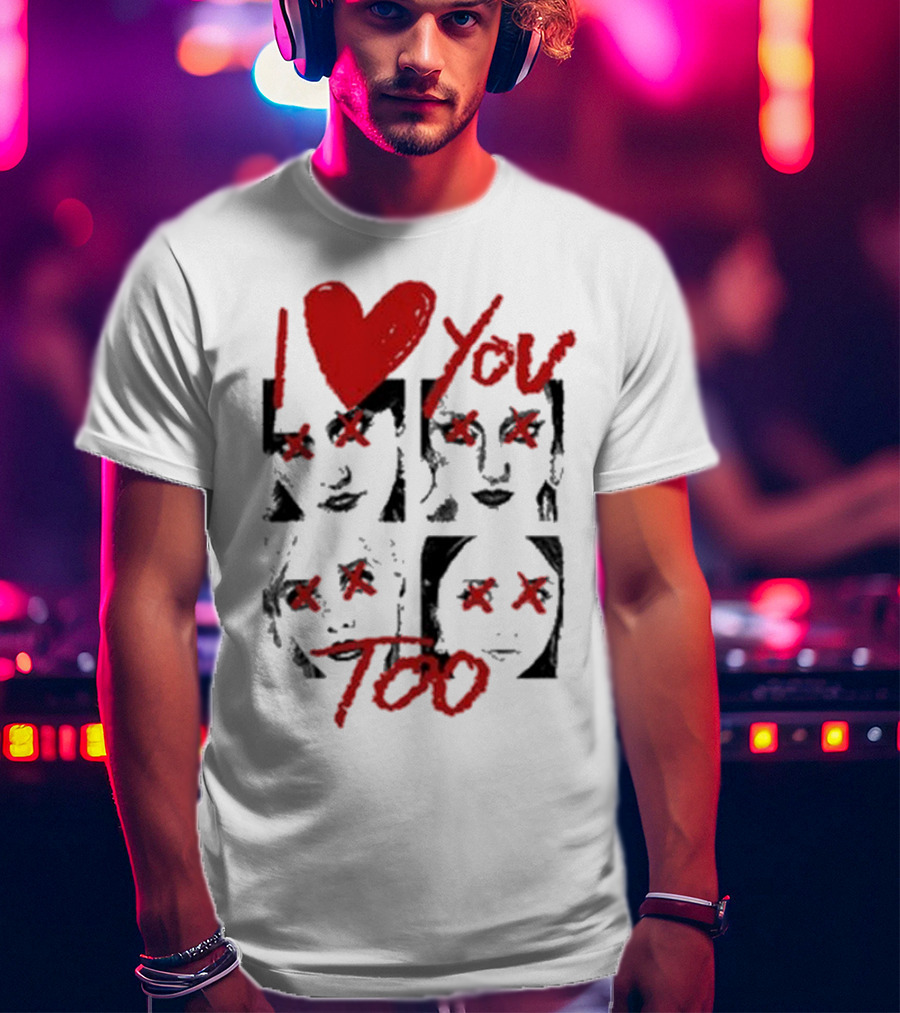 Teen Jesus And The Jean Teasers I Love You Too Eyes Crossed T-Shirt