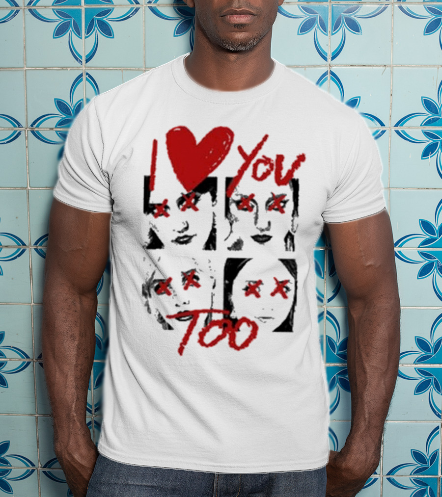 Teen Jesus And The Jean Teasers I Love You Too Eyes Crossed T-Shirt