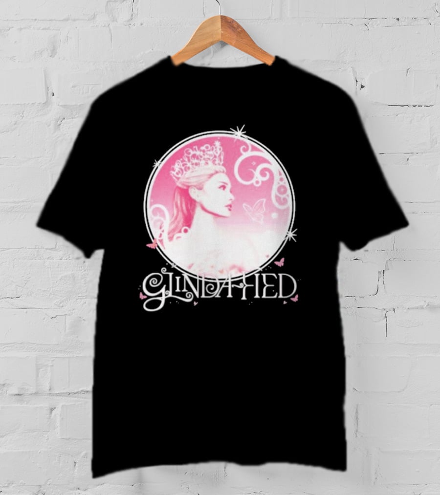Glinda Fied Crowned Fairy Circle Butterflies T-Shirt