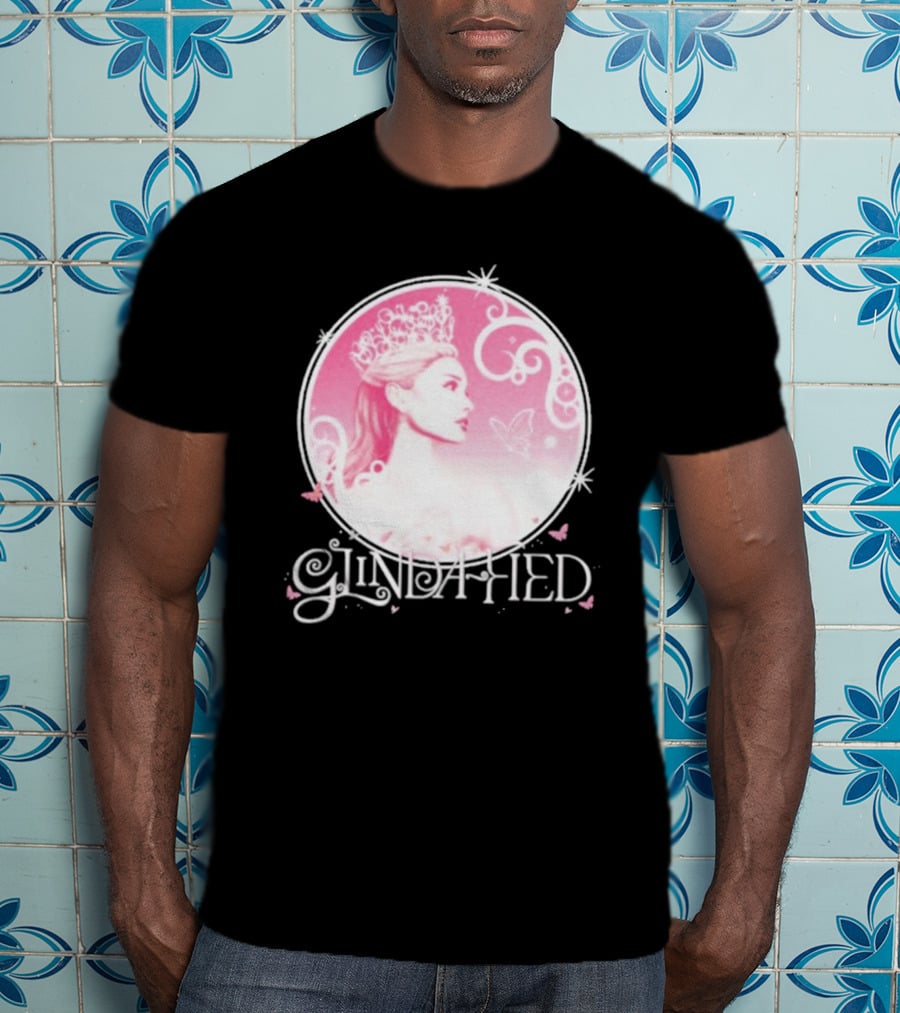 Glinda Fied Crowned Fairy Circle Butterflies T-Shirt
