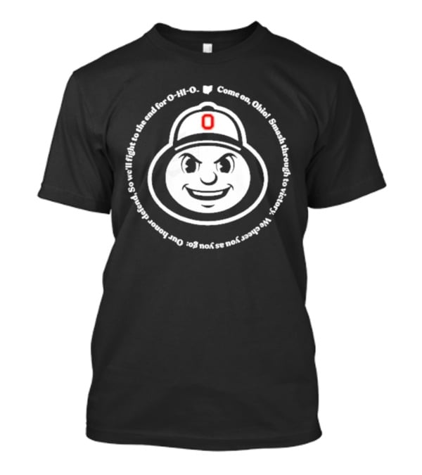 Ohio State Buckeyes Battle Cry Smash Through To Victory T-Shirt