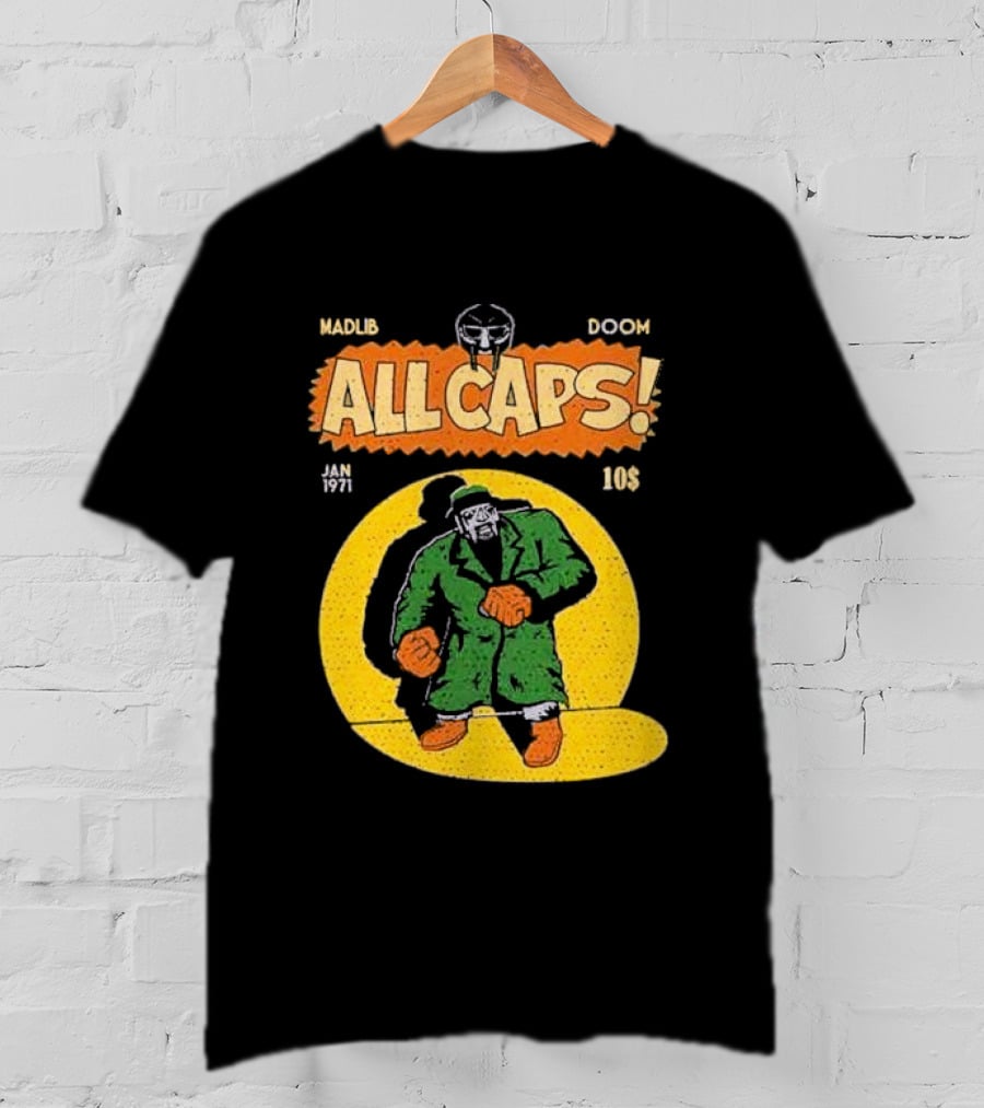 Madlib Doom All Caps January 1971 10 Cents T-Shirt
