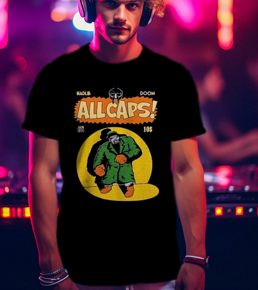 Madlib Doom All Caps January 1971 10 Cents T-Shirt