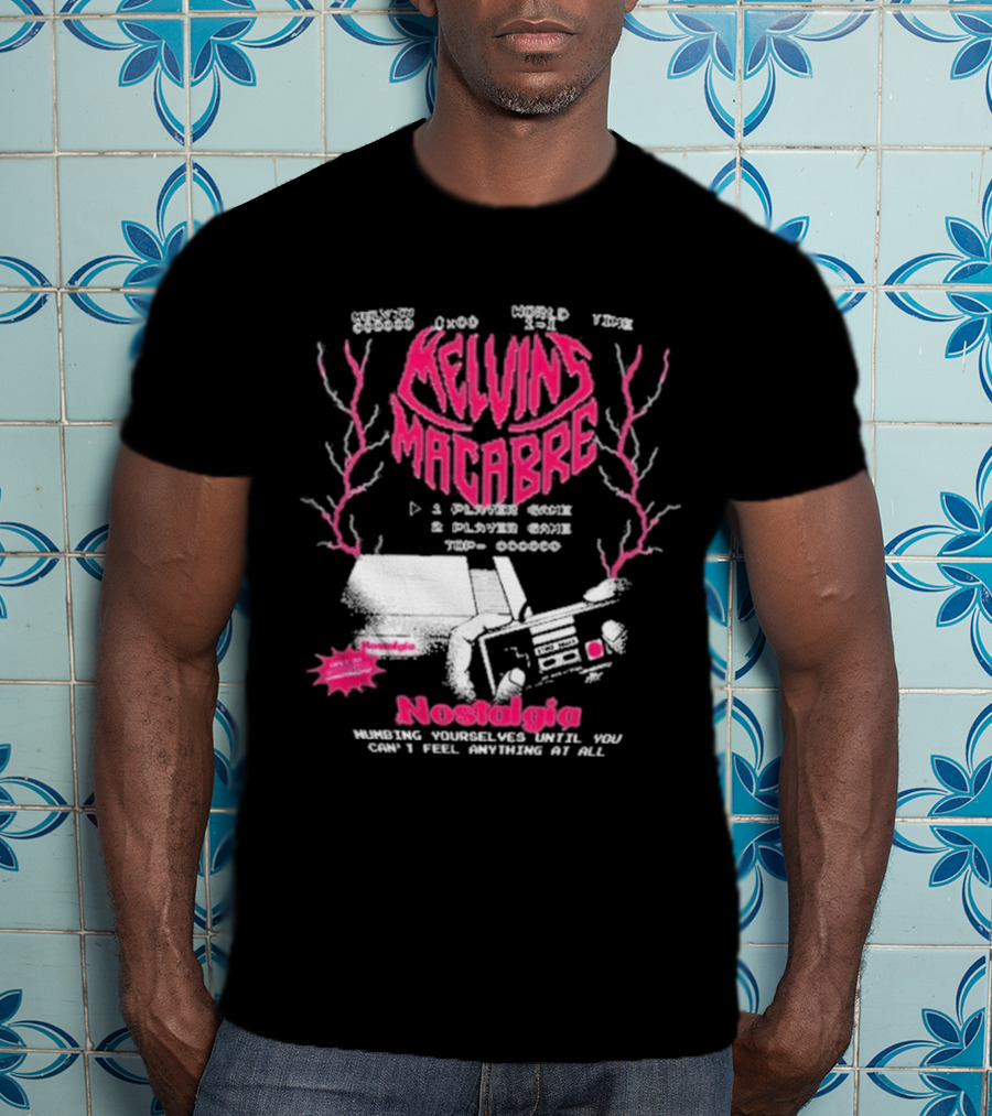 Melvins Macabre Nostalgia Numbing Yourself World View Meatcanyon 1 Player 2 Player Game 000000 T-Shirt