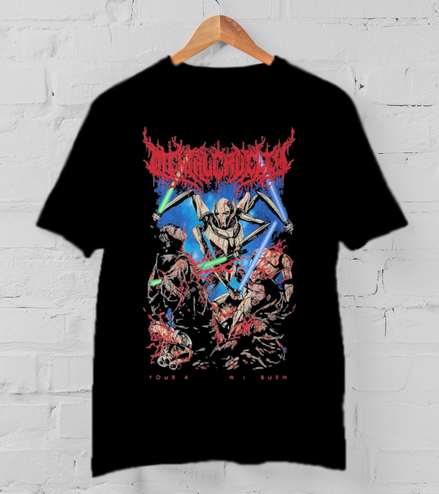 Mental Cruelty Your Allies Will Burn Lightsaber Battle T-Shirt