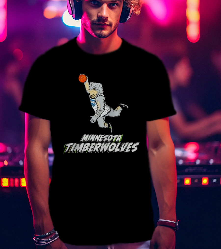 Minnesota Timberwolves Stadium Essentials Youth Mascot Slam Dunk T-Shirt