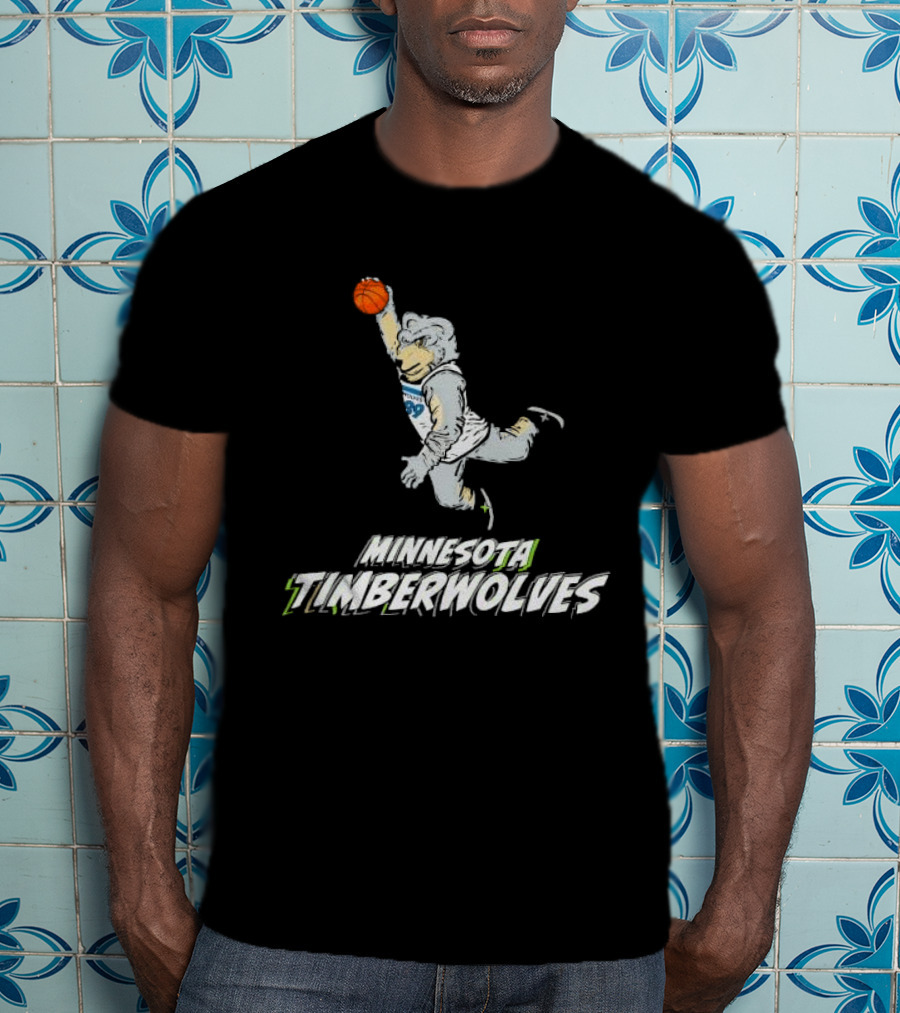 Minnesota Timberwolves Stadium Essentials Youth Mascot Slam Dunk T-Shirt
