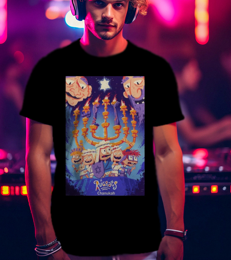 Mondo Debuts A Rugrats Chanukah With Menorah Adventure T-Shirt