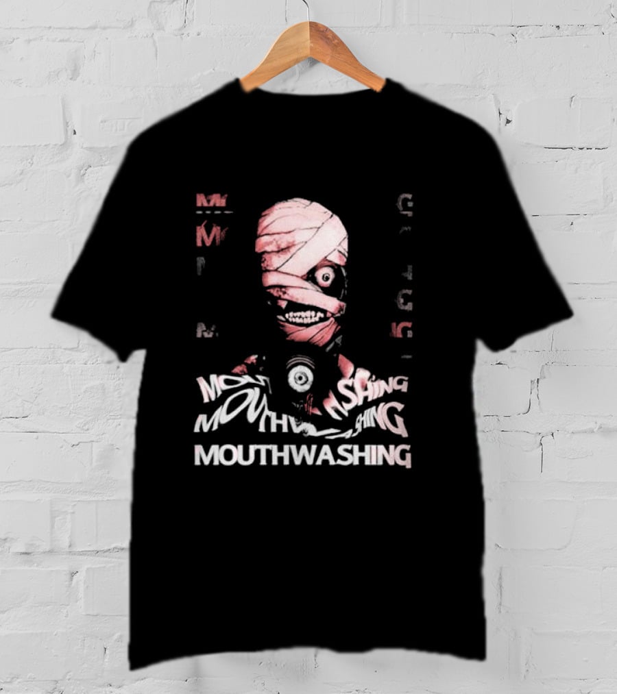 Mouthwashing Horror Game Glitch Masked Figure T-Shirt