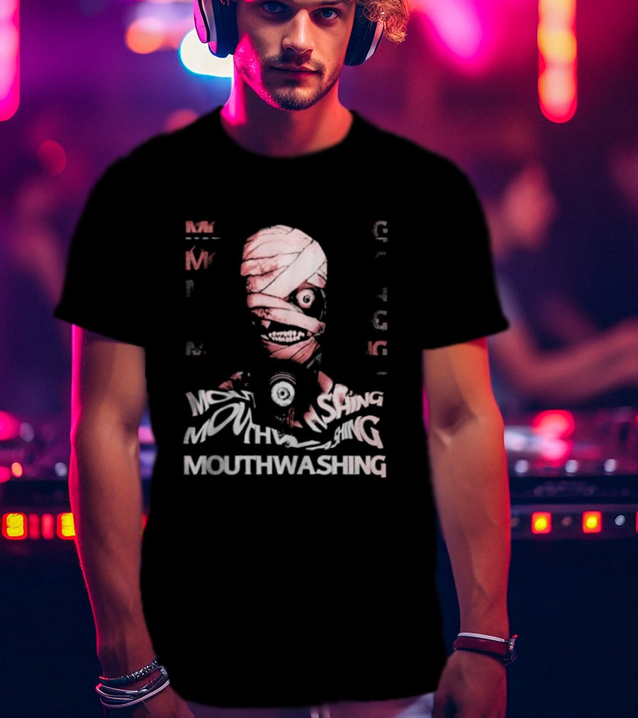 Mouthwashing Horror Game Glitch Masked Figure T-Shirt