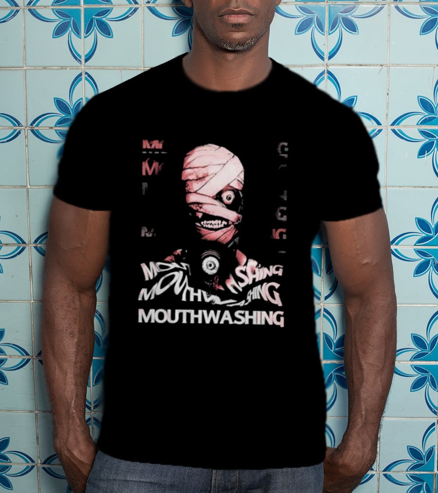 Mouthwashing Horror Game Glitch Masked Figure T-Shirt