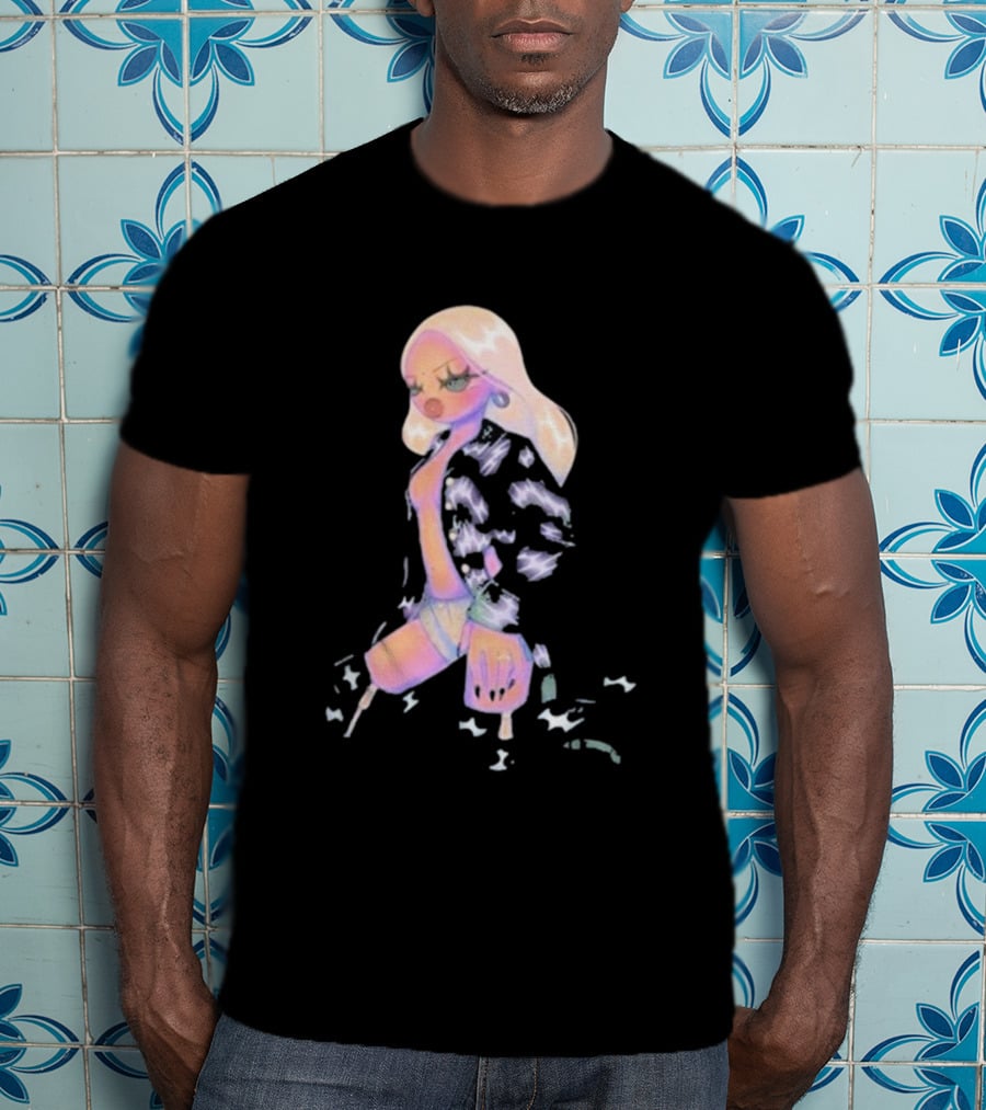 Rhea Raj Hunter Animated Pastel Fashion T-Shirt