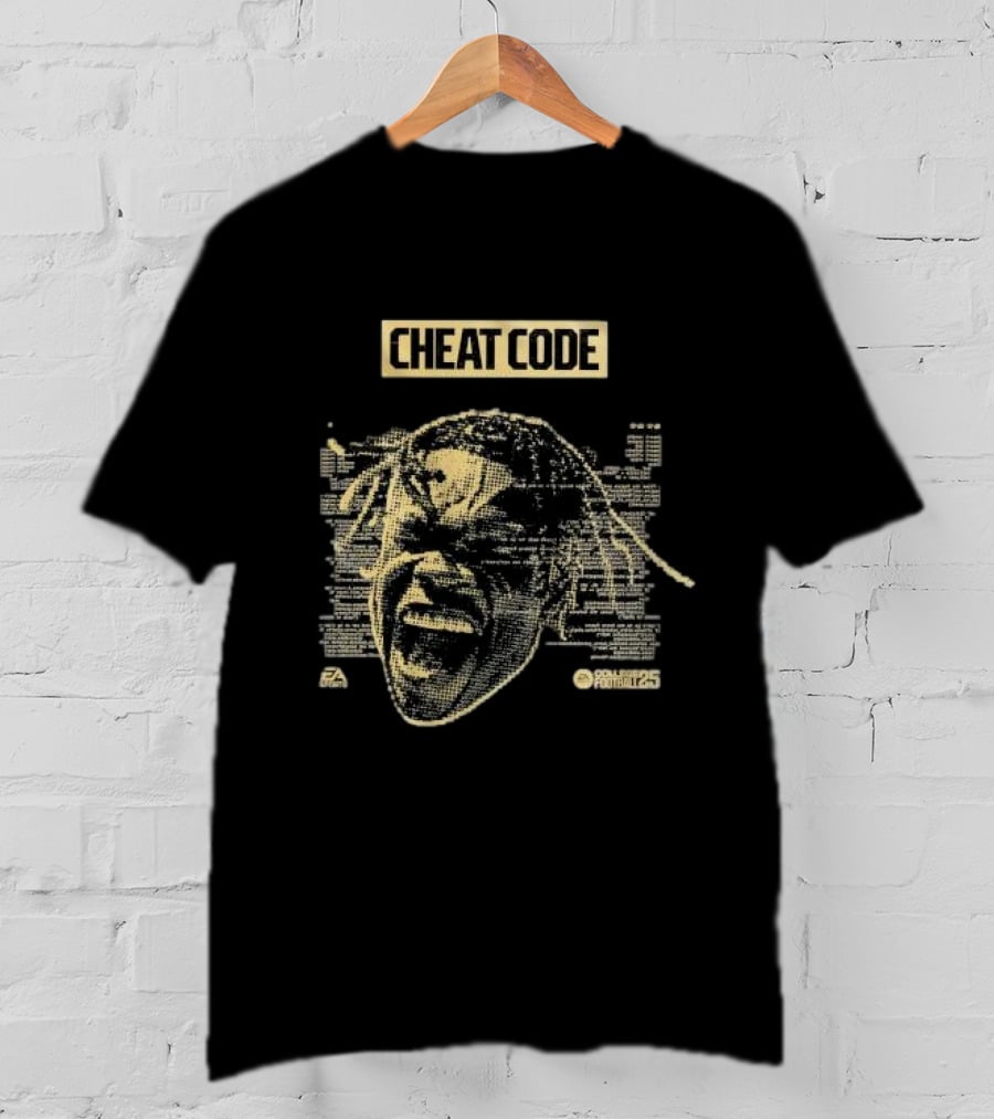 Cheat Code Travis Hunter EA Sports NCAA Football 25 T-Shirt
