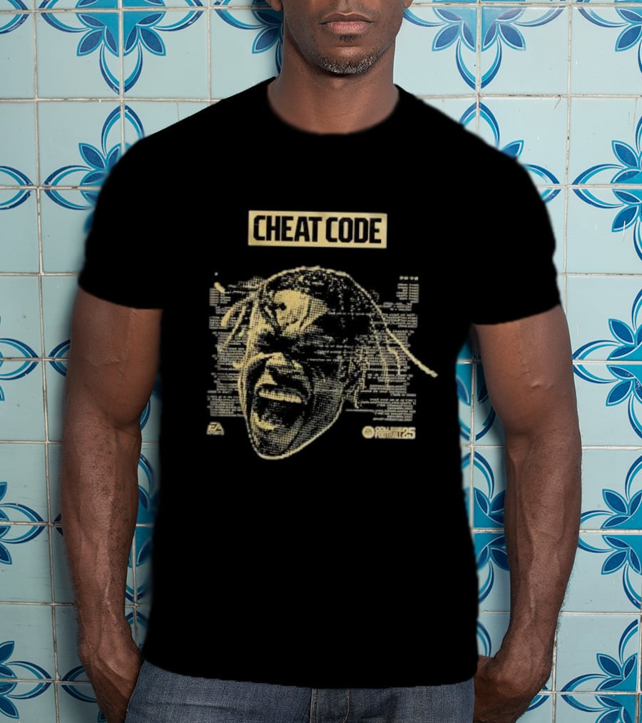 Cheat Code Travis Hunter EA Sports NCAA Football 25 T-Shirt