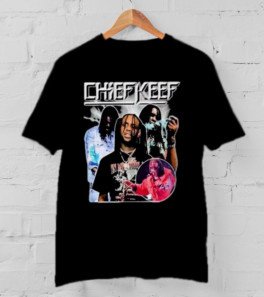 Chief Keef Collage Smoke And Red T-Shirt
