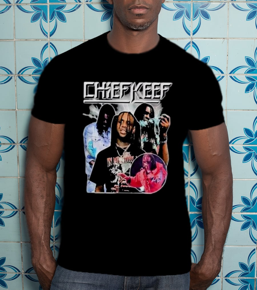 Chief Keef Collage Smoke And Red T-Shirt